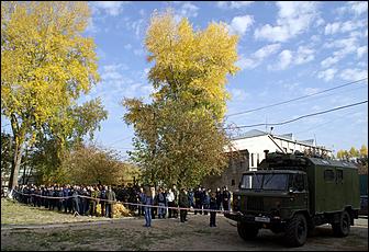 27 сентября 2006 г., Барнаул   Пожарно-тактические учения в главном корпусе АлтГТУ