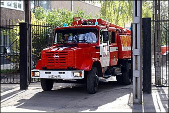 27 сентября 2006 г., Барнаул   Пожарно-тактические учения в главном корпусе АлтГТУ