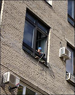 27 сентября 2006 г., Барнаул   Пожарно-тактические учения в главном корпусе АлтГТУ