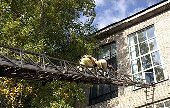 27 сентября 2006 г., Барнаул   Пожарно-тактические учения в главном корпусе АлтГТУ