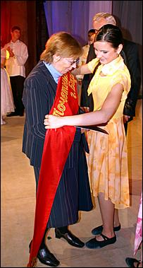 3 октября 2006 г., Барнаул   Вручение первого именного знака “Почетный учитель Барнаула"