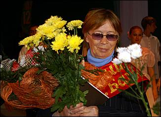 3 октября 2006 г., Барнаул   Вручение первого именного знака “Почетный учитель Барнаула"