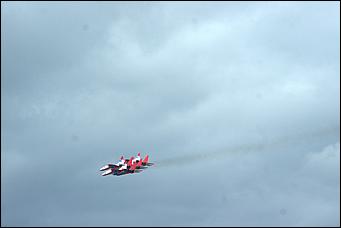 4 сентябрь 2015 г., Барнаул   Тренировочный полет пилотажной группы "Стрижи".