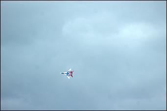 4 сентябрь 2015 г., Барнаул   Тренировочный полет пилотажной группы "Стрижи".