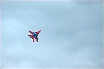 4 сентябрь 2015 г., Барнаул   Тренировочный полет пилотажной группы "Стрижи".