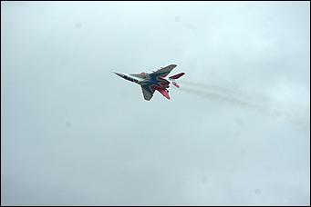 4 сентябрь 2015 г., Барнаул   Тренировочный полет пилотажной группы "Стрижи".