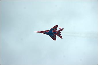 4 сентябрь 2015 г., Барнаул   Тренировочный полет пилотажной группы "Стрижи".