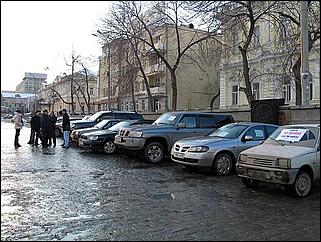 Акция в защиту Щербинского: как это было в других регионах   <P>Фотографии с форума http://forums.auto.vl.ru</P>