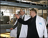 26 февраля 2007 г., Барнаул   Посещение главой Барнаула Владимиром Колгановым ООО "Алтайхолод"