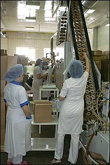 26 февраля 2007 г., Барнаул   Посещение главой Барнаула Владимиром Колгановым ООО "Алтайхолод"