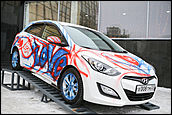 14 февраля 2015г.    Автоцентр АНТ официальный дилер Hyundai провел шоу аэрографии в День Святого Валентина