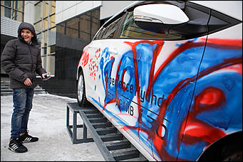 14 февраля 2015г.    Автоцентр АНТ официальный дилер Hyundai провел шоу аэрографии в День Святого Валентина