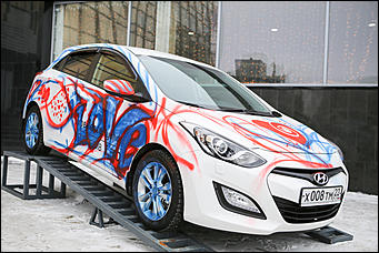14 февраля 2015г.    Автоцентр АНТ официальный дилер Hyundai провел шоу аэрографии в День Святого Валентина