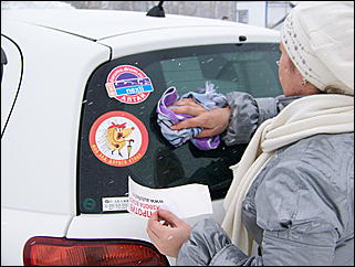 20 марта 2010 г., Барнаул   Акция протеста автомобилистов