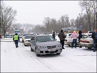 20 марта 2010 г., Барнаул   Акция протеста автомобилистов