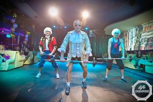   Автосалон Mitsubishi Автоцентра АНТ поздравил сеть фитнес-клубов Сафари с днем рождения!