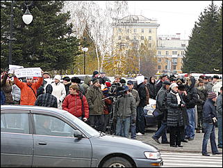 24 октября 2009 г., Барнаул   Всероссийская акция протеста автомобилистов