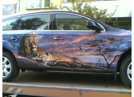   Аэрография на автомобилях