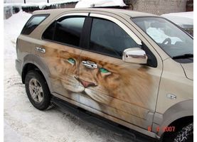   Аэрография на автомобилях