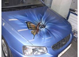   Аэрография на автомобилях