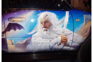   Аэрография на автомобилях