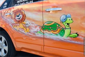   Аэрография на автомобилях