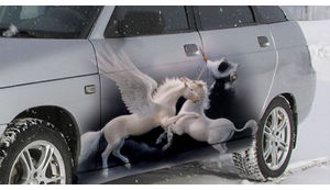   Аэрография на автомобилях