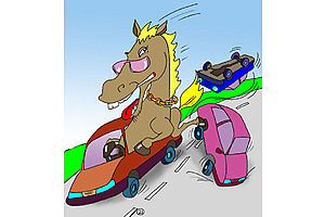   Автокарикатуры