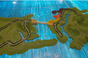   Открытие моста на остров Русский