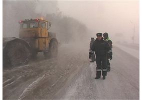   «Потоп» в Барнауле при -40°С. 18.12.2012г.