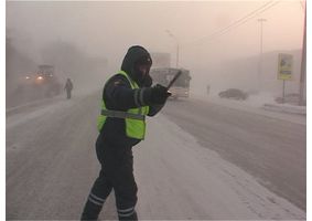   «Потоп» в Барнауле при -40°С. 18.12.2012г.