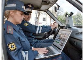   Работа сотрудников ГИБДД России