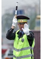   Работа сотрудников ГИБДД России