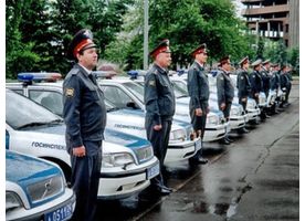   Работа сотрудников ГИБДД России