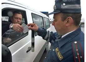   Работа сотрудников ГИБДД России