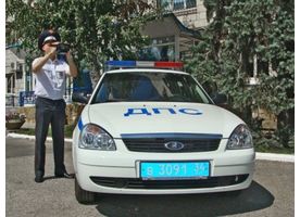   Работа сотрудников ГИБДД России