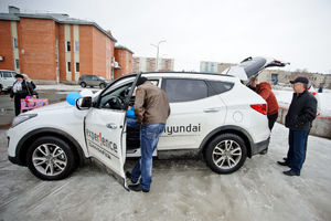   Автоцентр АНТ - официальный дилер Hyundai на выездном тест-драйве в ЗАТО "Сибирском"