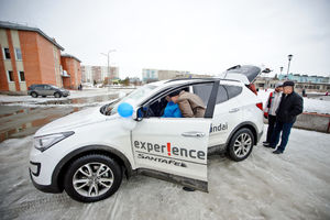   Автоцентр АНТ - официальный дилер Hyundai на выездном тест-драйве в ЗАТО "Сибирском"