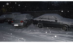   Первый ноябрьский снегопад в Барнауле. 06.11.12