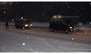   Первый ноябрьский снегопад в Барнауле. 06.11.12