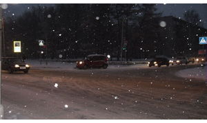   Первый ноябрьский снегопад в Барнауле. 06.11.12