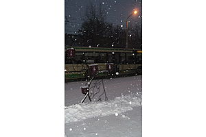   Первый ноябрьский снегопад в Барнауле. 06.11.12