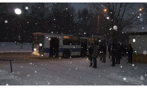   Первый ноябрьский снегопад в Барнауле. 06.11.12