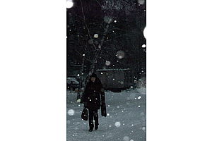   Первый ноябрьский снегопад в Барнауле. 06.11.12