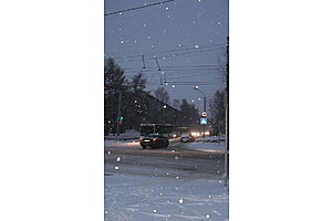   Первый ноябрьский снегопад в Барнауле. 06.11.12