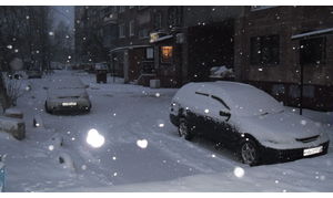   Первый ноябрьский снегопад в Барнауле. 06.11.12