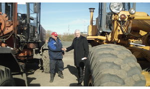   Выездное совещание администрации Барнаула по готовности подведомственных предприятий дорожного комплекса к работе в зимний период. 14.10.2013 г.