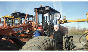   Выездное совещание администрации Барнаула по готовности подведомственных предприятий дорожного комплекса к работе в зимний период. 14.10.2013 г.