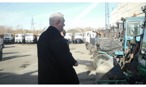   Выездное совещание администрации Барнаула по готовности подведомственных предприятий дорожного комплекса к работе в зимний период. 14.10.2013 г.