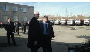   Выездное совещание администрации Барнаула по готовности подведомственных предприятий дорожного комплекса к работе в зимний период. 14.10.2013 г.